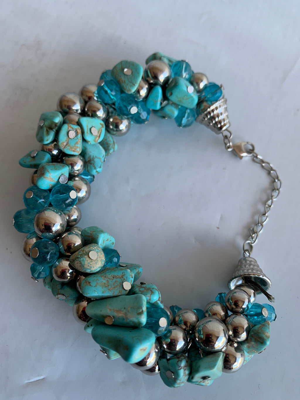 Stone Crystal Turquoise Bracelet