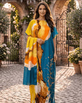 An Elegant Woman dress with Scarf