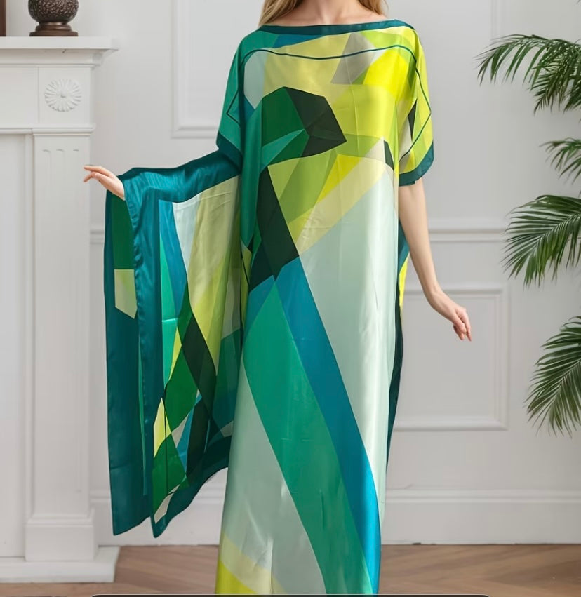 Elegant Women long dress with Scarf