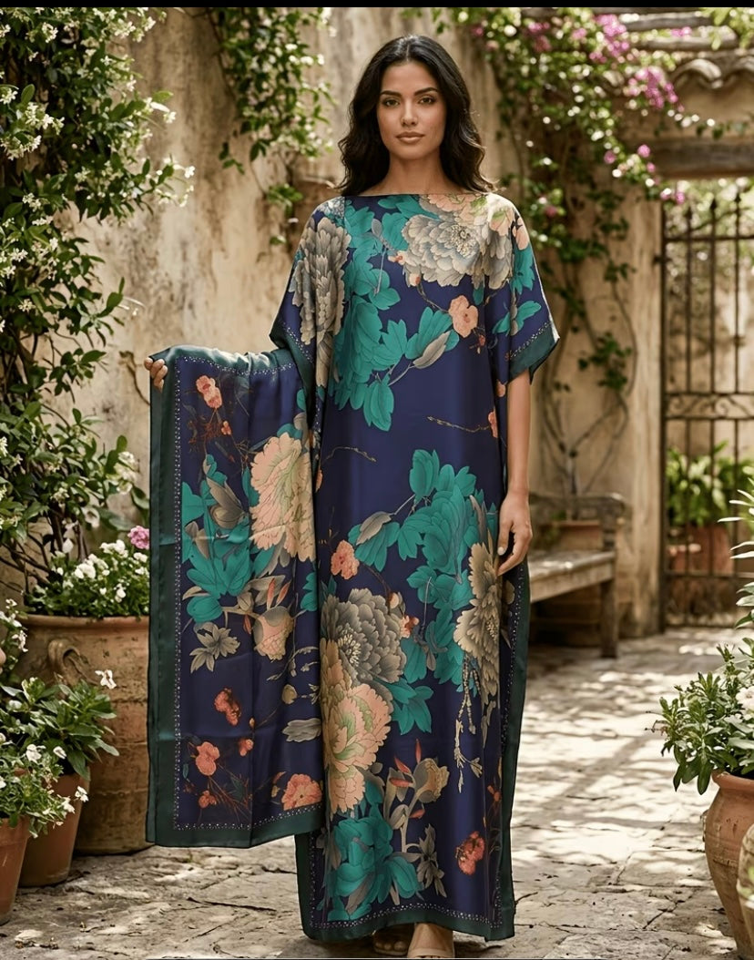 An Elegant woman dress with Scarf