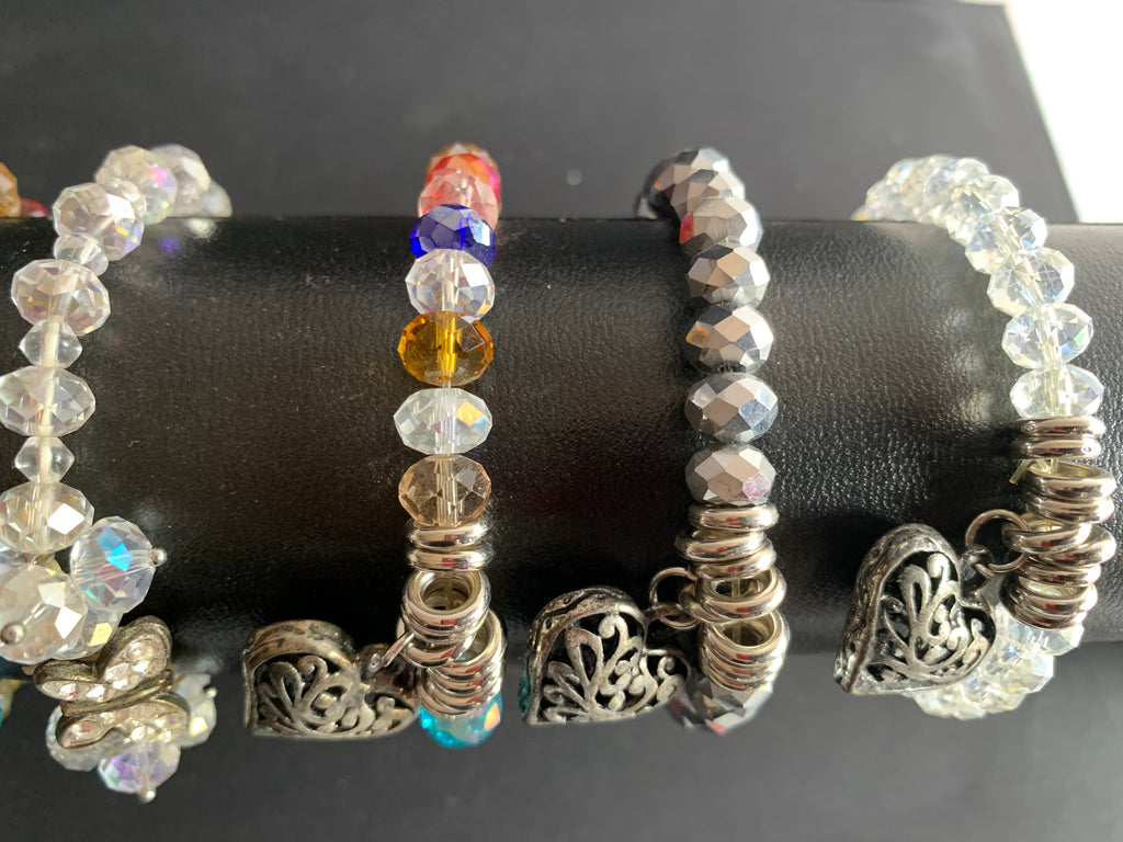 7 pcs assorted Crystal Beaded Bracelet