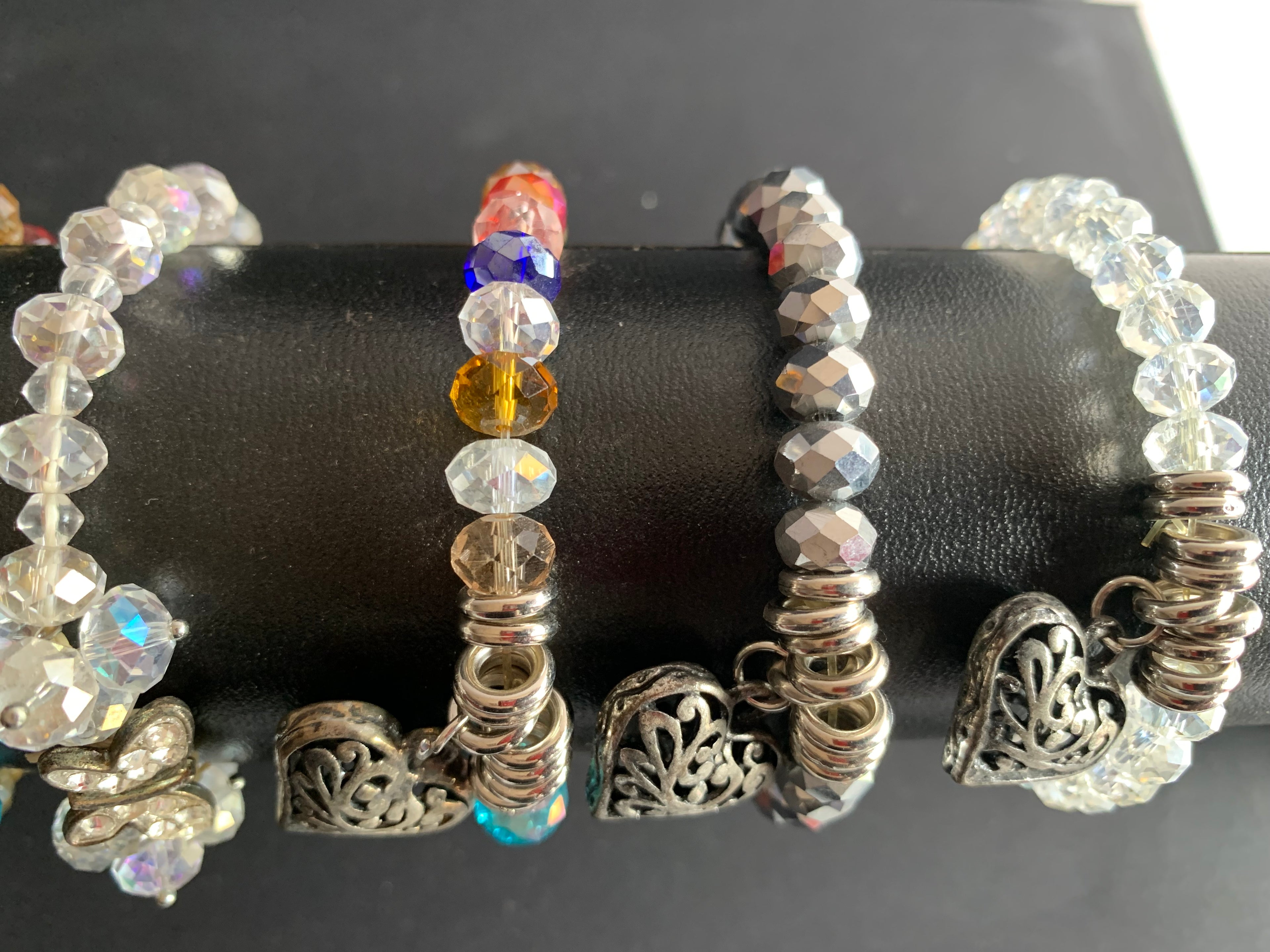 7 pcs assorted Crystal Beaded Bracelet