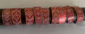 9 Pcs A Lot Handcrafted Flexible Copper Cuff Bracelets.