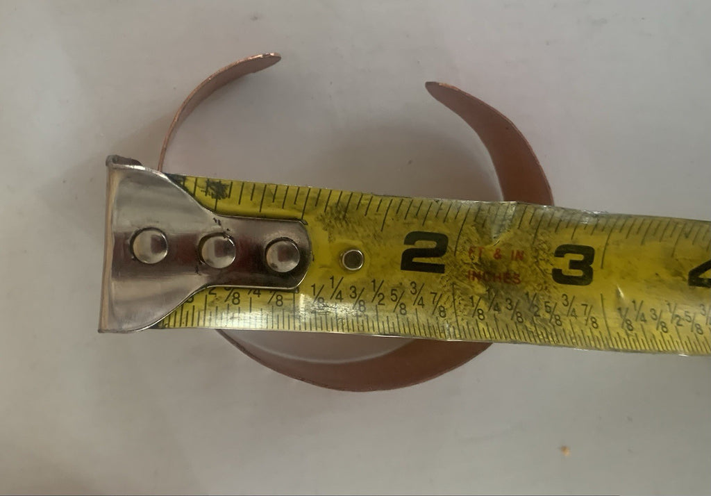 9 Pcs A Lot Handcrafted Flexible Copper Cuff Bracelets.