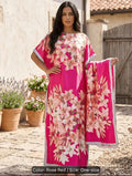 Elegant women Long dress with Scarf