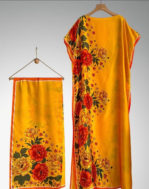 An Elegant woman dress with Scarf