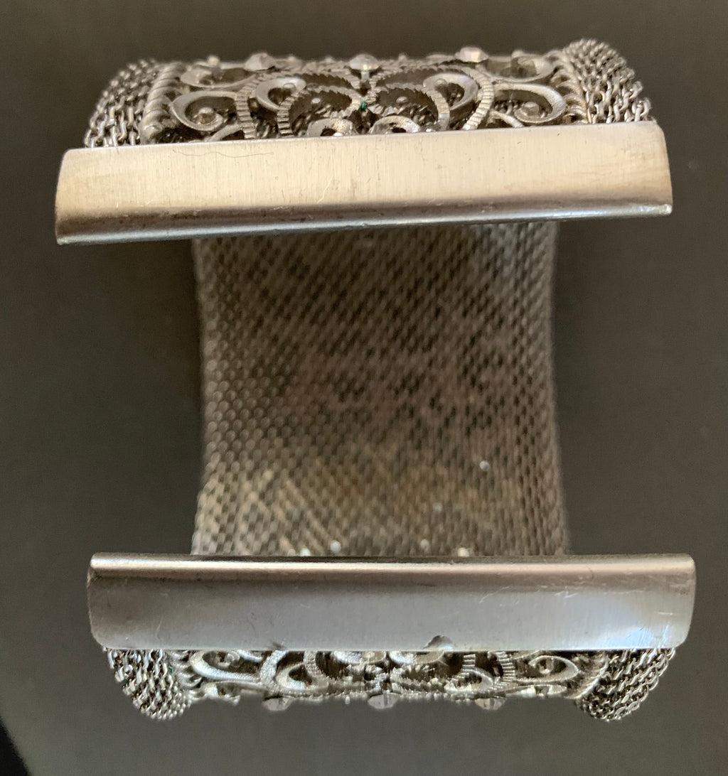 Habesha Silver Filigree Cuff Bracelet