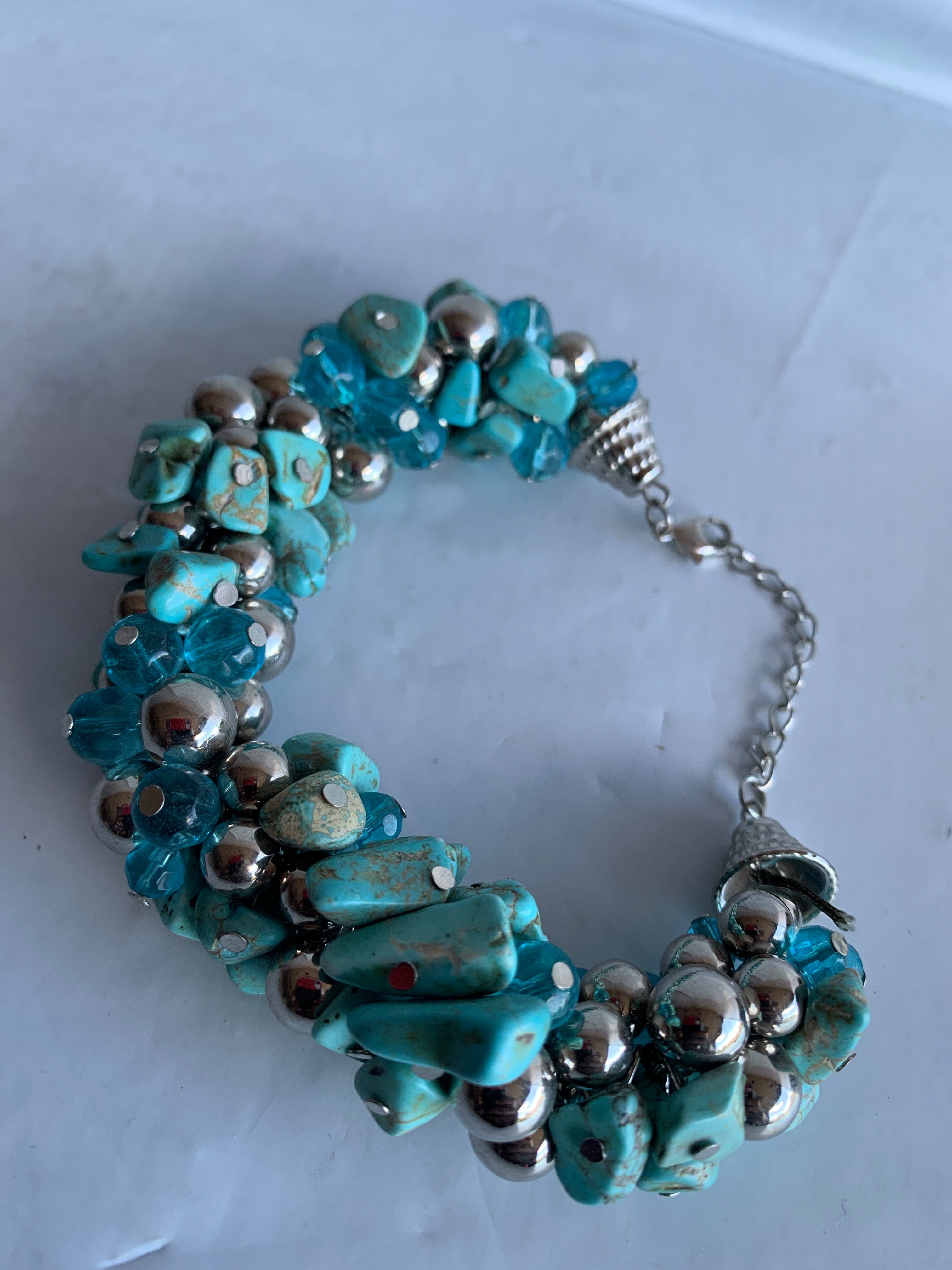 Stone Crystal Turquoise Bracelet