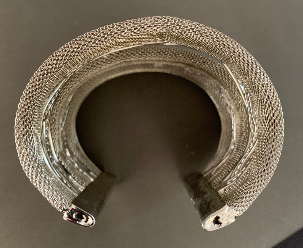 Silver Habesha Stacked Bangle Set