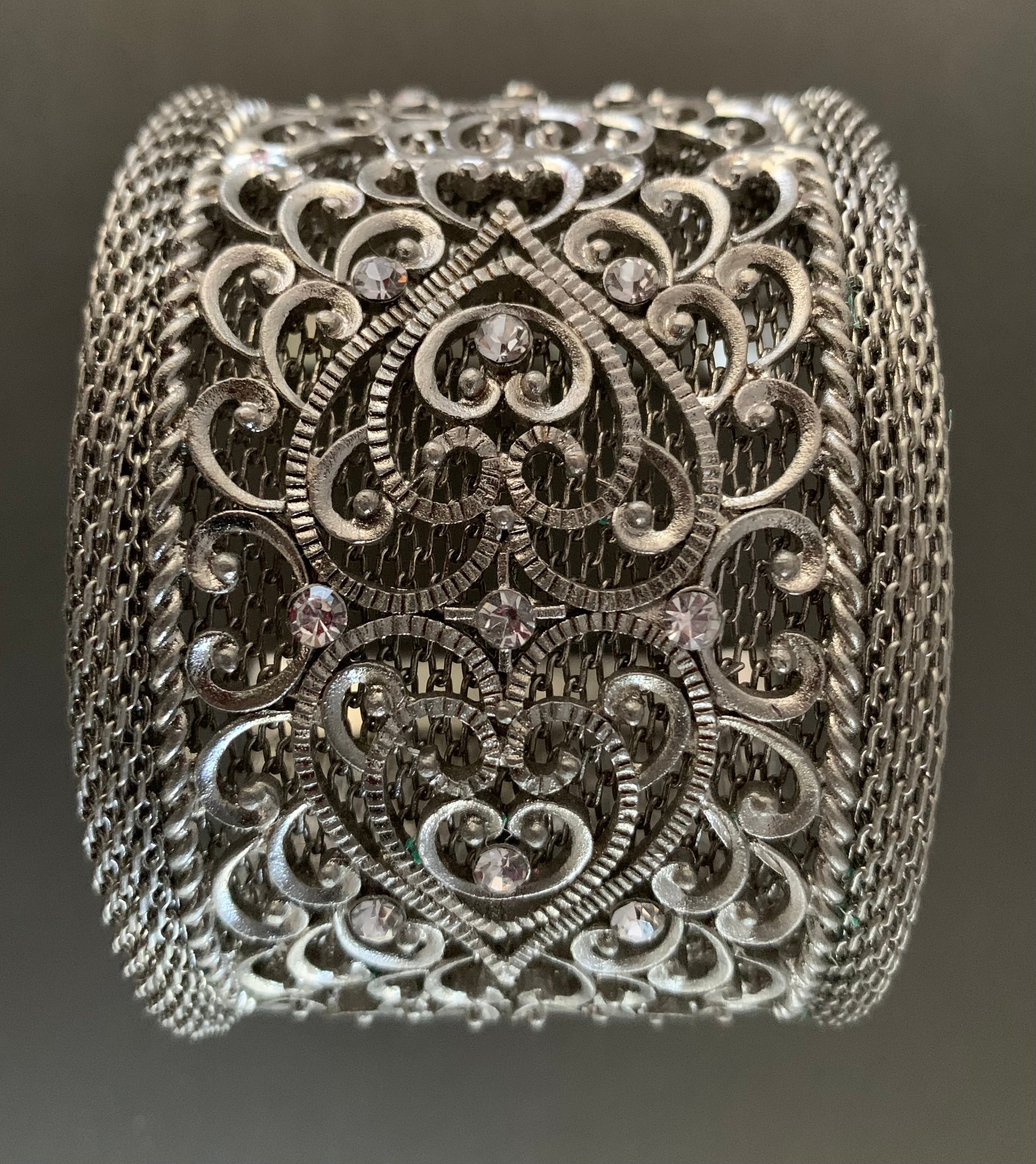 Habesha Silver Filigree Cuff Bracelet