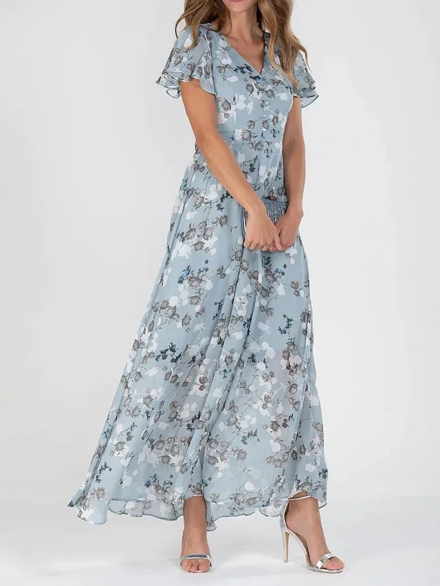 Women  Casual Chiffon Beach Long Dress