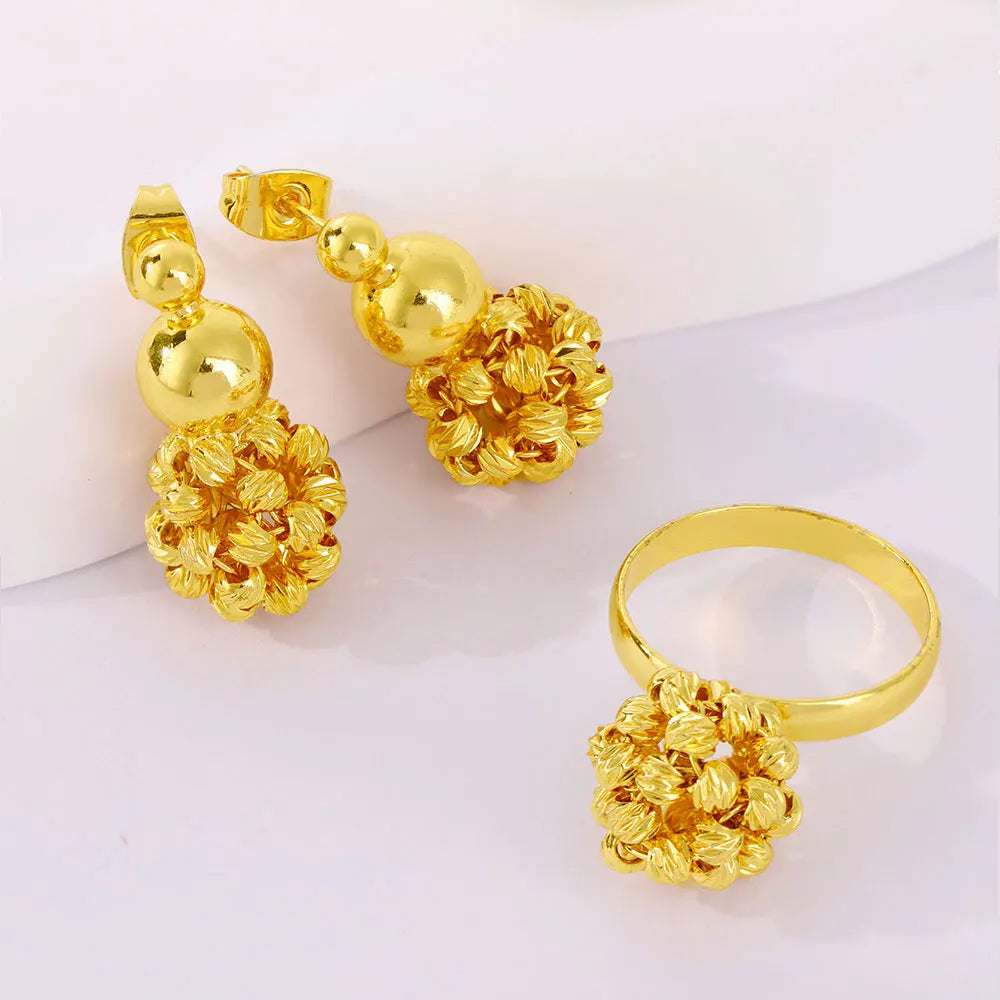 Dubai Fashion B Jewelry Set 24k Gold Plated Stes