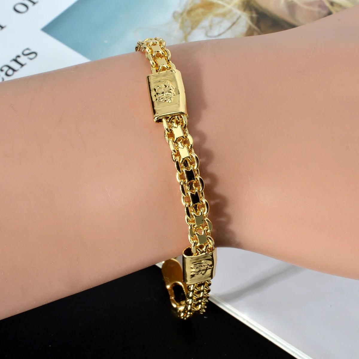 Italian Jewelry Set 18K Gold Plated Latest Design Women Men  Long Necklace Bracelet Set