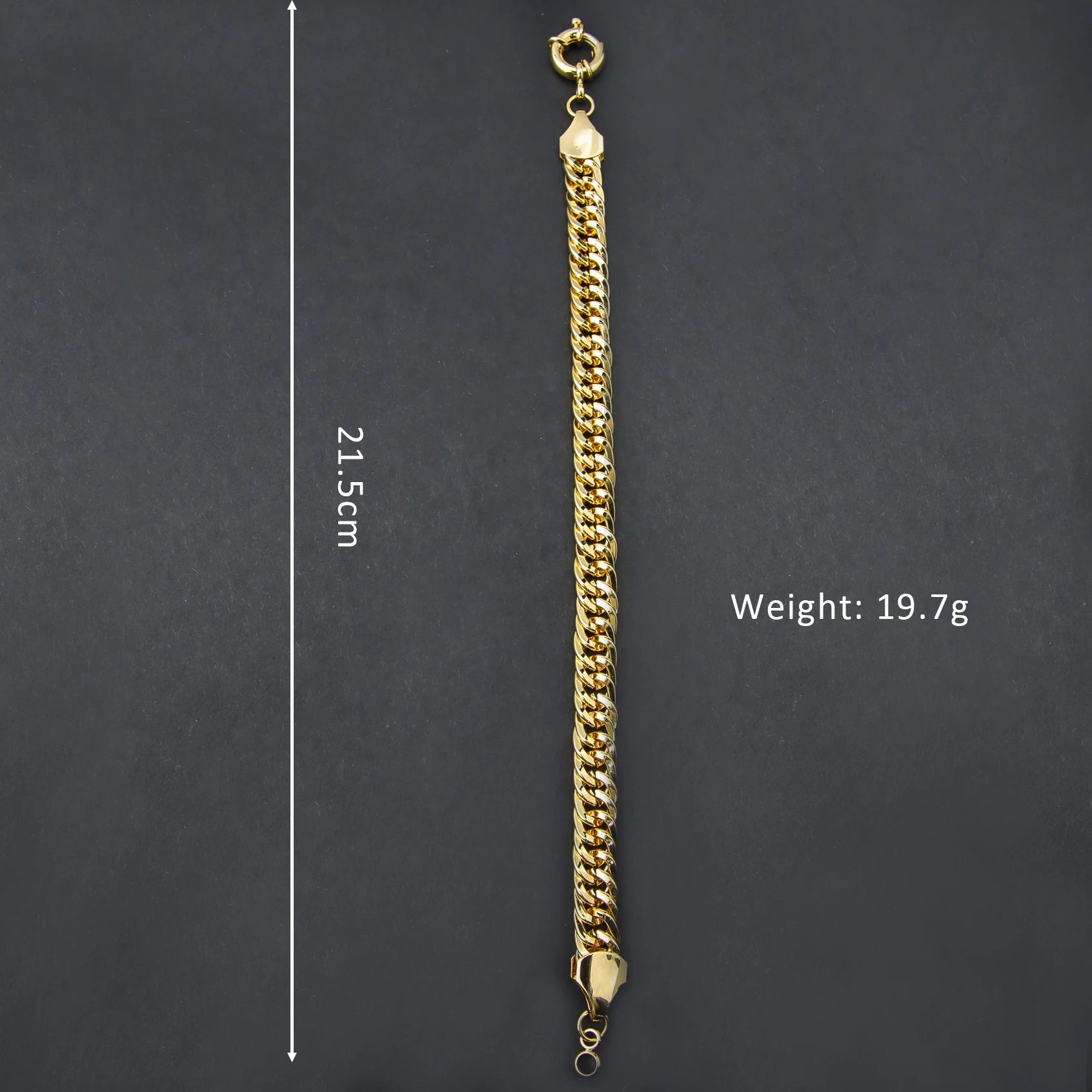 2pcs Necklace Set 18k Gold Plated  Women's Men's Vintage Jewelry