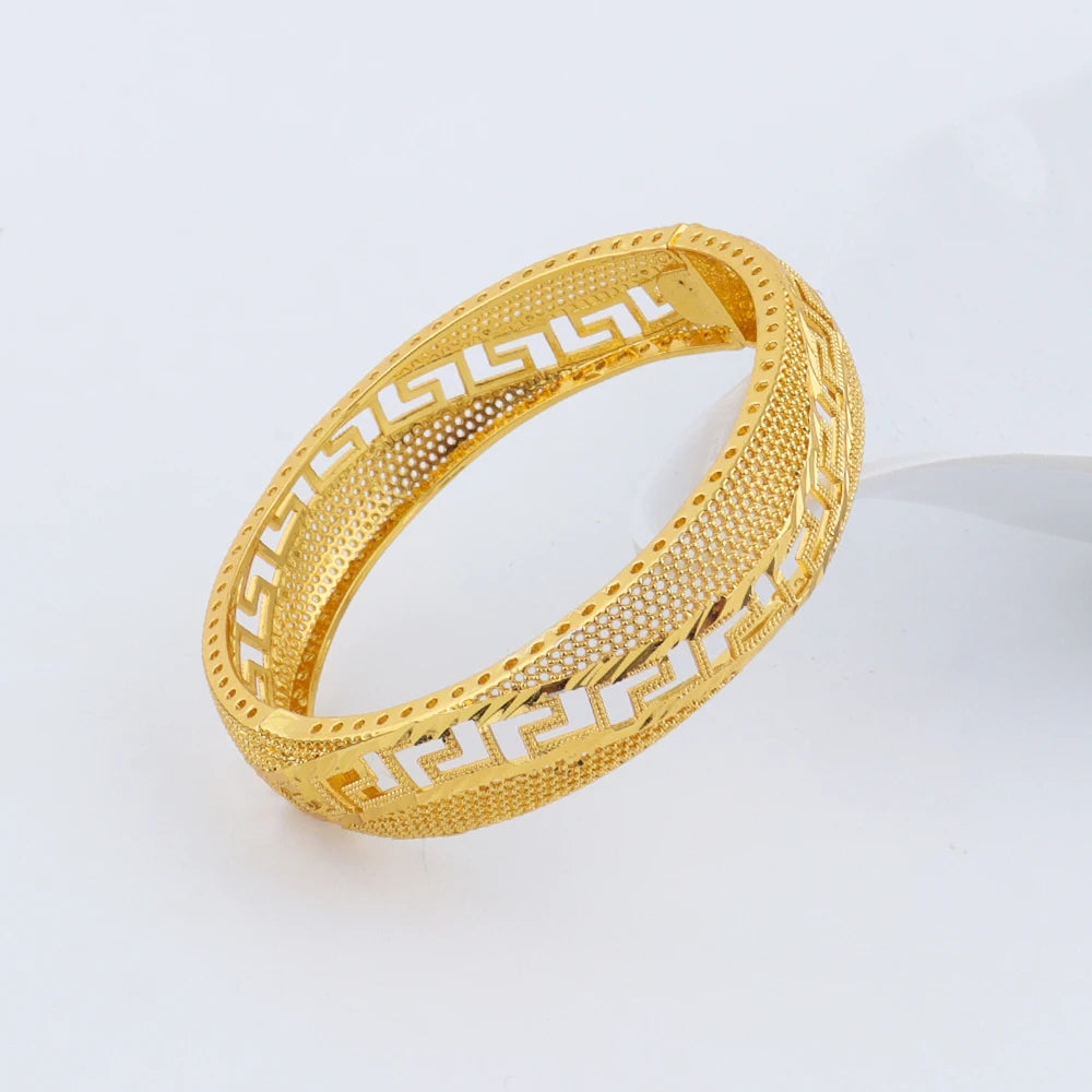 Dubai Turkish Italian Gold Plated Bangles for Women