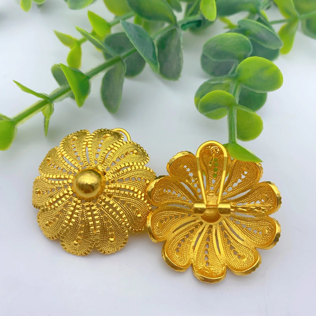 Luxury Ethiopian  Necklace And Earrings Jewelry Sets