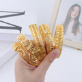 Dubai Turkish Italian Gold Plated Bangles for Women