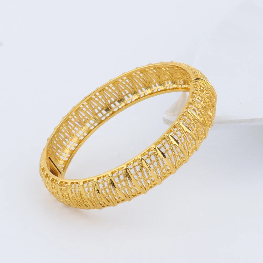 Dubai Turkish Italian Gold Plated Bangles for Women
