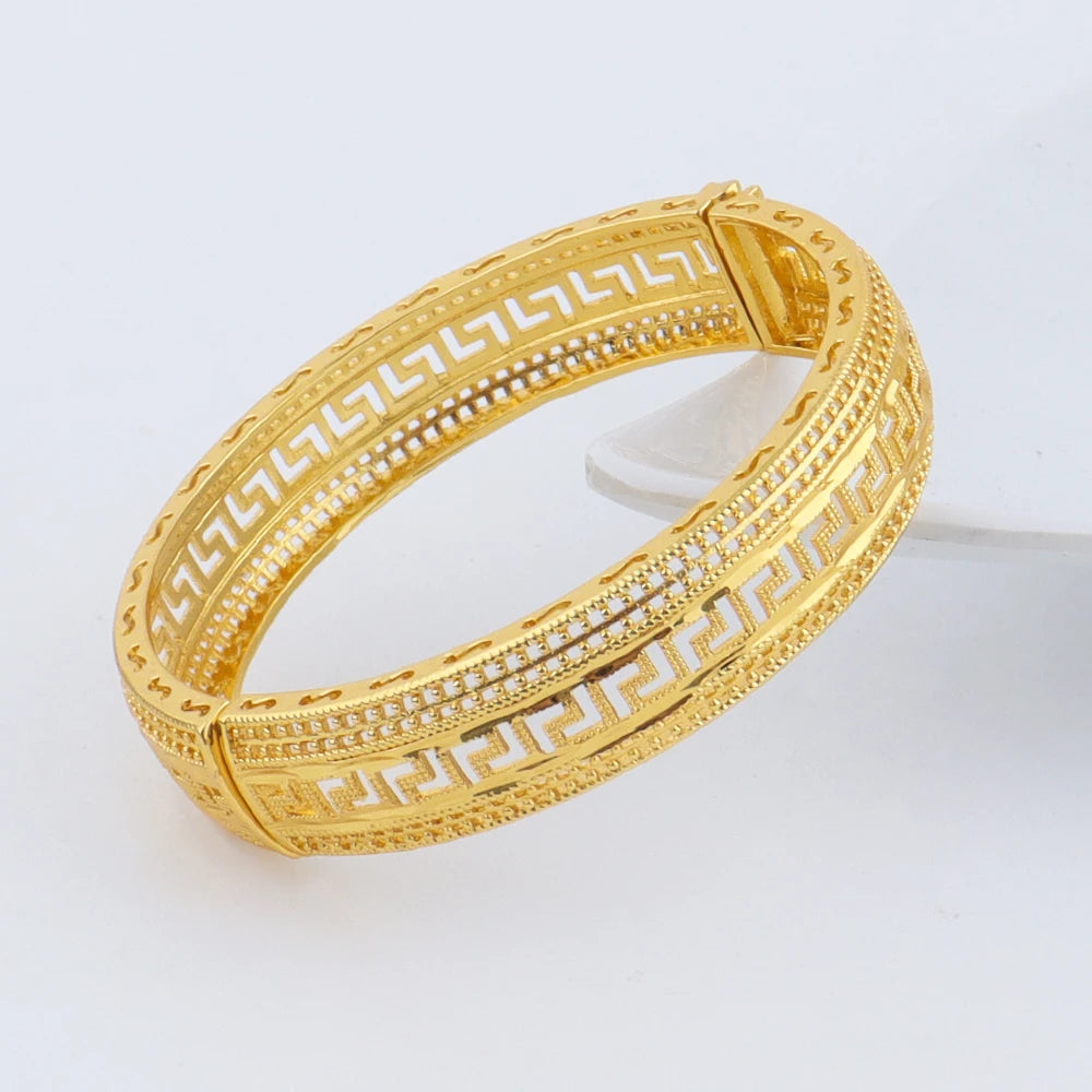 Dubai Turkish Italian Gold Plated Bangles for Women