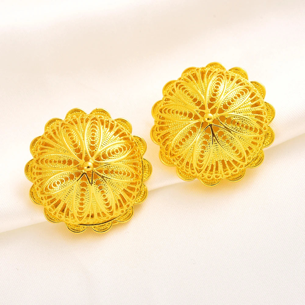 Habesha Jewelry sets Pendant Earrings Rings Bangle