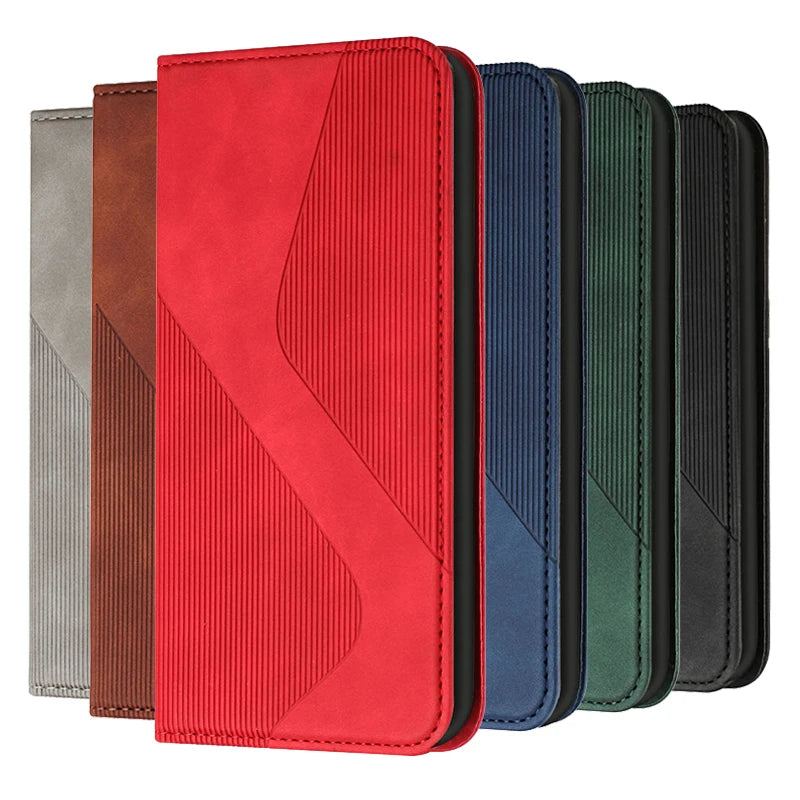 Magnetic Leather Book Case Wallet Bags