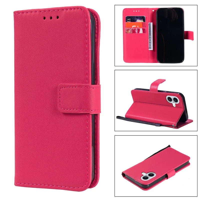 Leather Flip Case For iPhone