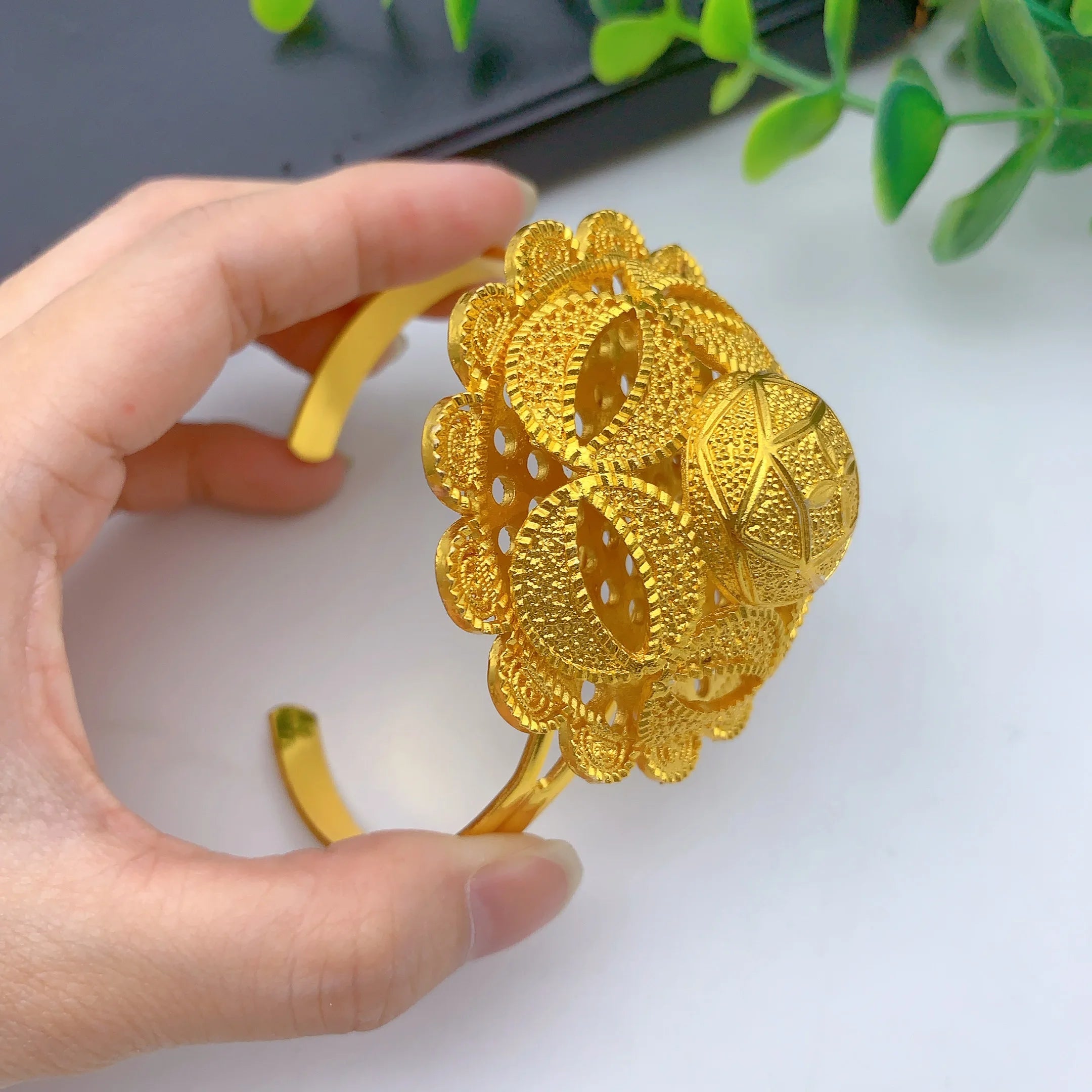 Luxury Ethiopian 24k Gold Color 6pcs Jewelry Sets