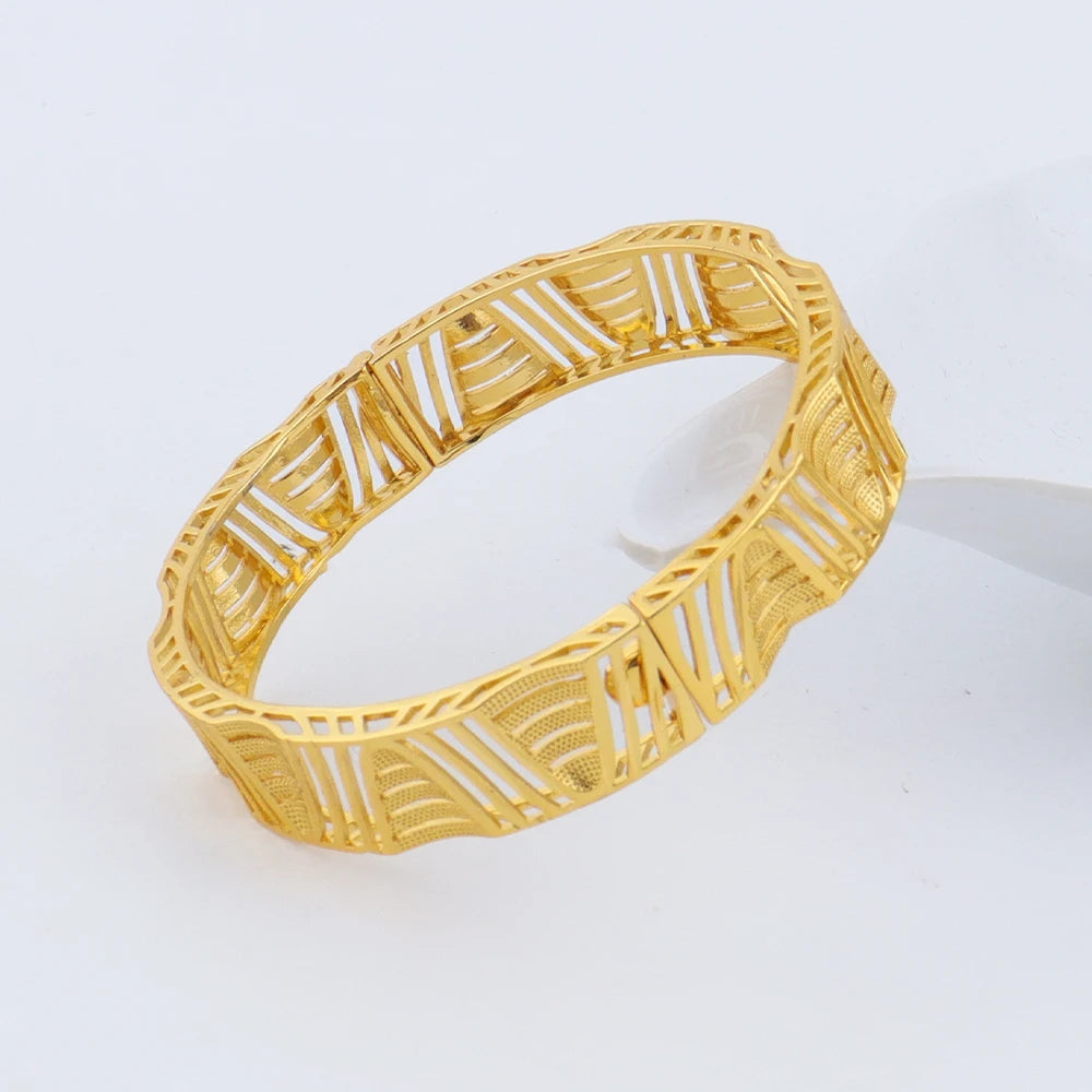 Dubai Turkish Italian Gold Plated Bangles for Women