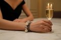 Elegant Habesha Bracelet on Wrist, No Candles