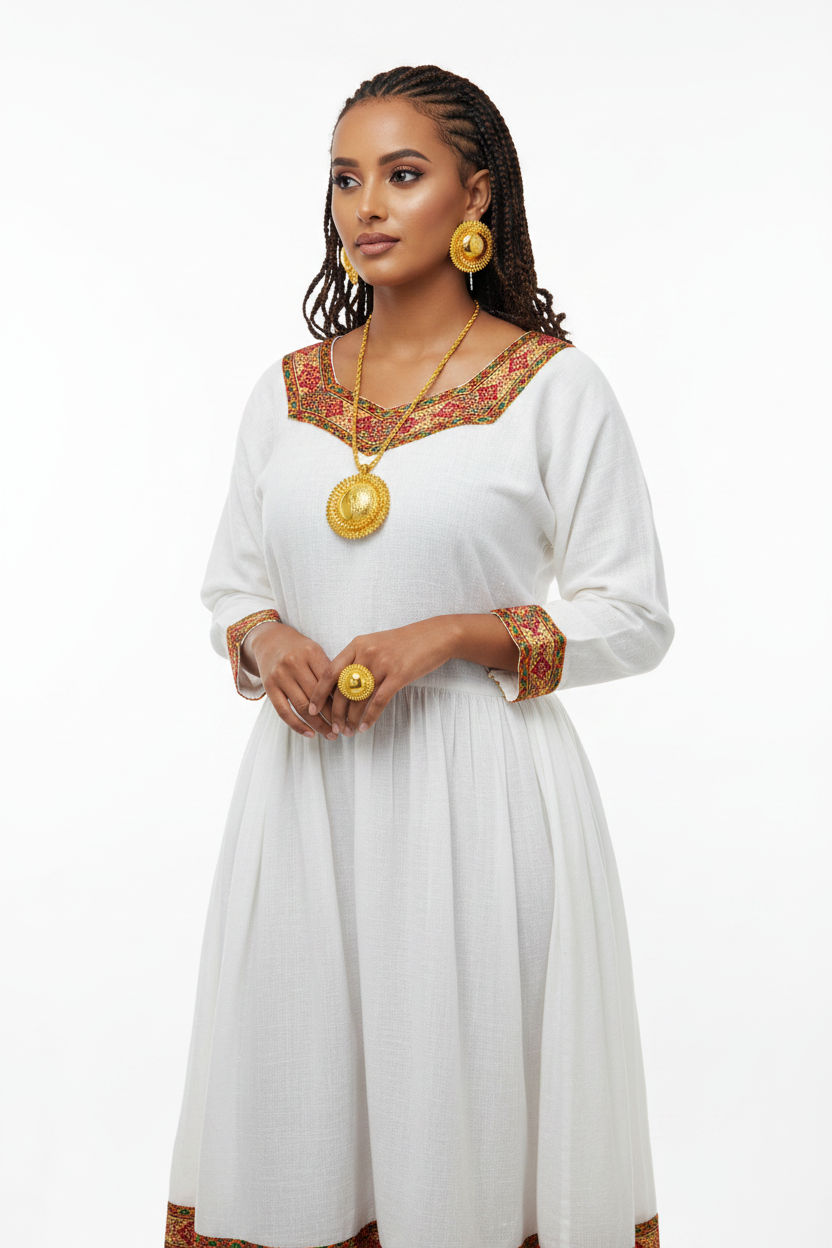 Eritrean Habesha Model - Uploaded Jewelry