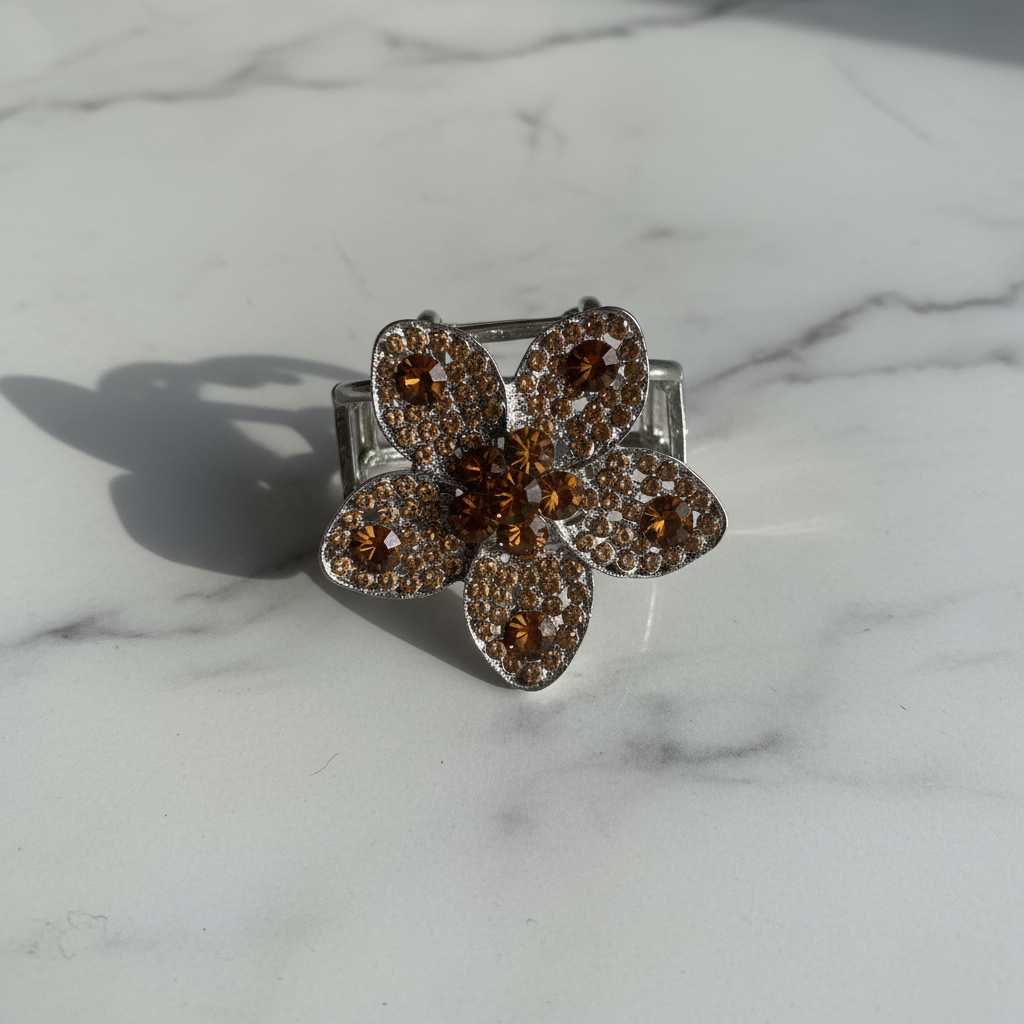 Luxury Marble – Crystal Bracelet Brown