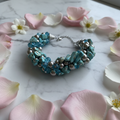 Stone Crystal Bracelet – Luxury Marble Background